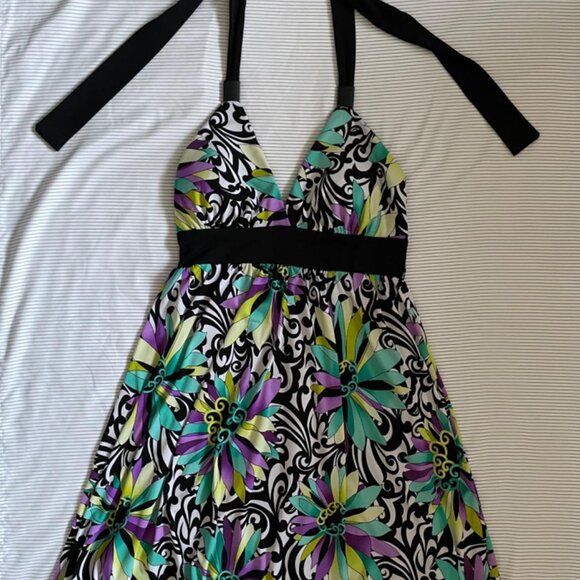 Y2K Candies Black Ribbon Halter Dress - Picture 1 of 5